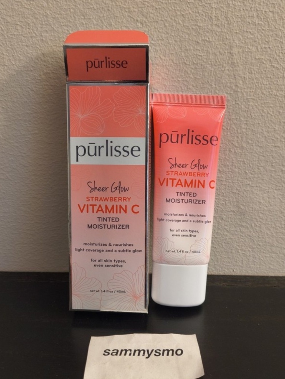 Purlisse Sheer Glow Strawberry Vitamin C Tinted Moisturizer FAIR